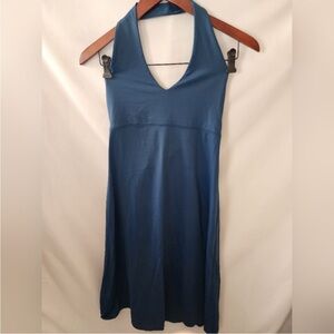 PATAGONIA Blue Halter Dress Medium